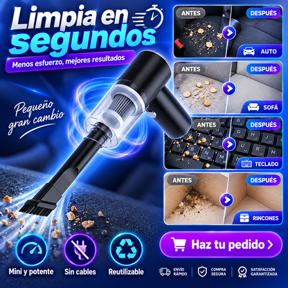 ASPIRADORA PORTATIL TURBOCLEAN PRO + ENVIO GRATIS