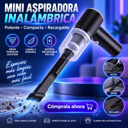 ASPIRADORA PORTATIL TURBOCLEAN PRO + ENVIO GRATIS