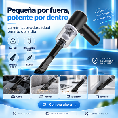 ASPIRADORA PORTATIL TURBOCLEAN PRO + ENVIO GRATIS